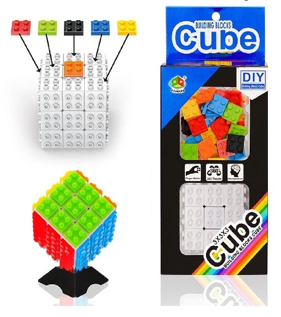 Cubo 3x3 Lego Building Blocks
